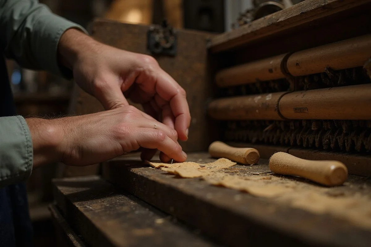 Voicing hammers with voicing needles
