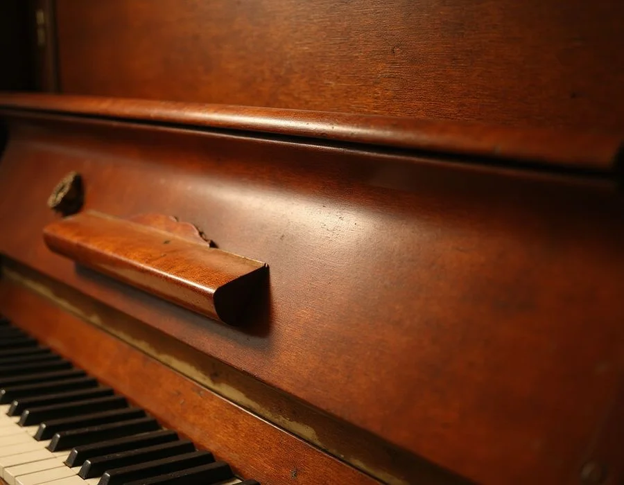 Restored Knight K10 upright — case detail